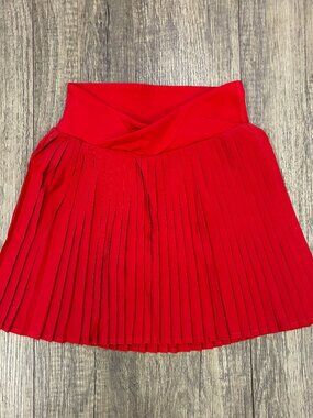 Vortex Tennis Skirt with Shorts- Red